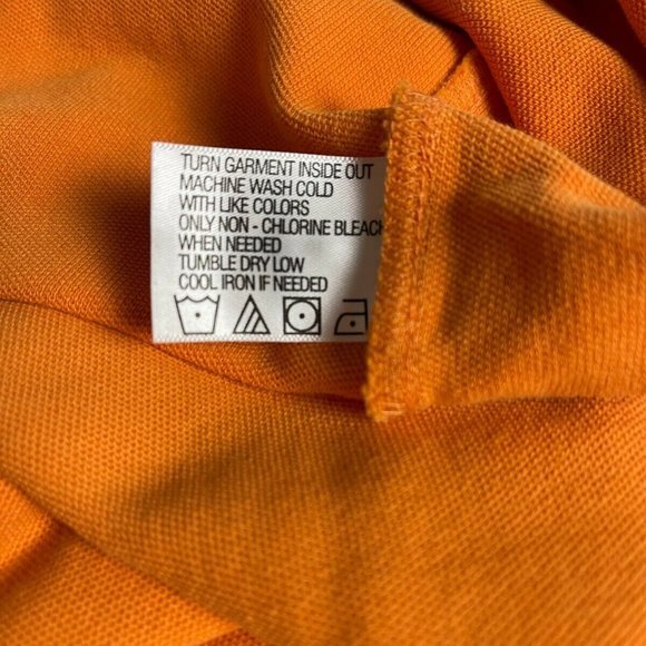 Orvis Signature Polo Shirt Short Sleeve Heavy Cotton Stretch Collared Top Mens L - Picture 7 of 8